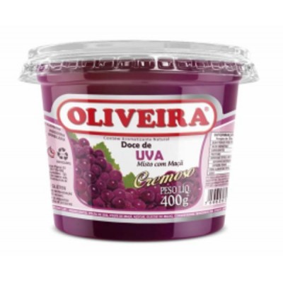 Doce Oliveira 400G Uva Pote