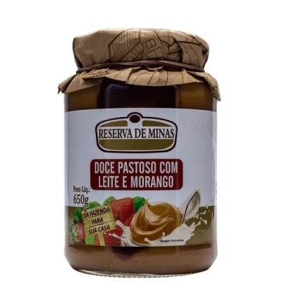 Doce Reserva De Minas Pastoso Leite Morango 650G