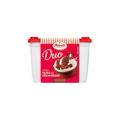 Sorvete Nobrelli 1,3L Duo Chocolate Nata