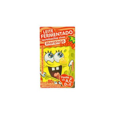 Leite Fermentado Elege 80G Bob Esponja Morango