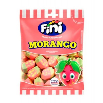 Marshmallow Fini 80G Morango