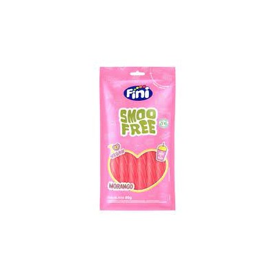 Bala Fini 80G Tubes Smoofree Morango