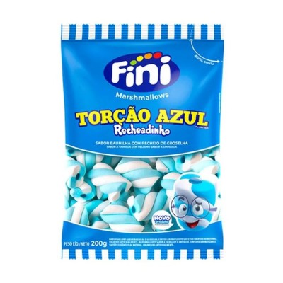 Marshmallow Fini 200G Torcao Azul Recheadinho