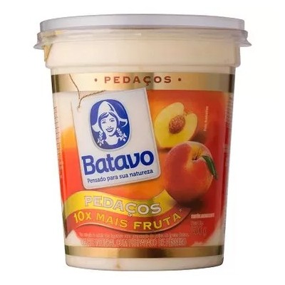 Iogurte Batavo 450G Pedacos Pessego