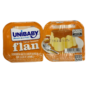 Sobremesa Unibaby 180G Flan Baunilha Com Caramelo
