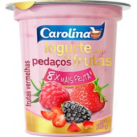 Iogurte Carolina 450G Frutas Vermelhas