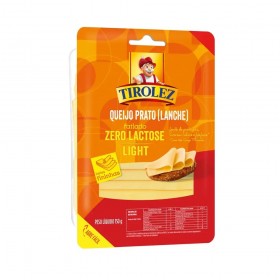 Queijo Prato Tirolez 150G Zero Lactose Fatiado