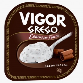 Iogurte Vigor Grego 90G Flocos Chocolate