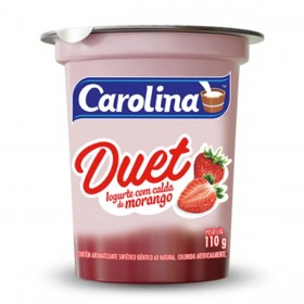 Iogurte Carolina 110G Duet Morango