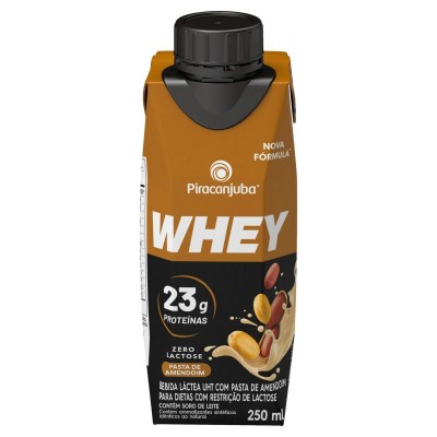 Bebida Lactea Whey 250ML Amendoim Zero Lactose