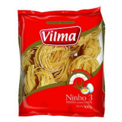 Macarrao Vilmar 500G Ninho 3Ovos