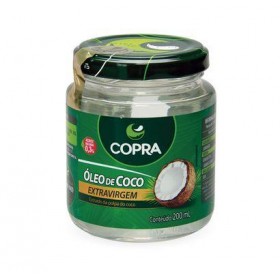 Oleo De Coco Copra 200ML Extra Virgem Vidro