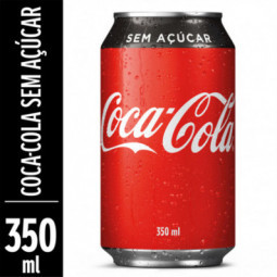 Refrigerante Sem Açúcar Coca-Cola Lata 350Ml