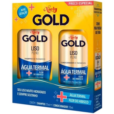 Kit Niely Gold Shampoo + Condicionado Agua Terminal