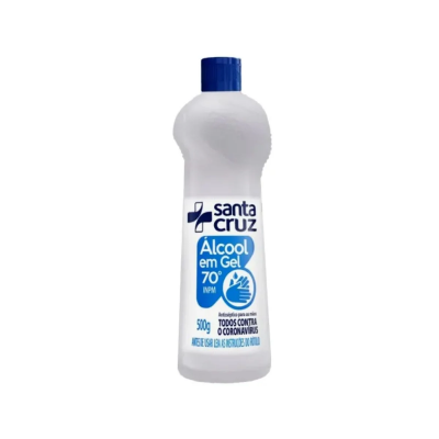 Álcool Gel Santa Cruz 500ML Antisséptico .70