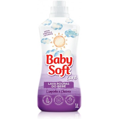 Lava Roupa Bebe Líquido Baby Soft 1L Care