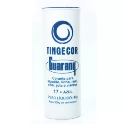 Tinta Roupa Guarany 40G Azul