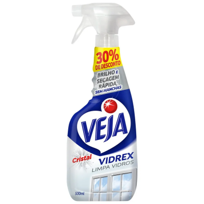 Limpa Vidro Veja Vidrex 500ML 30% Cristal