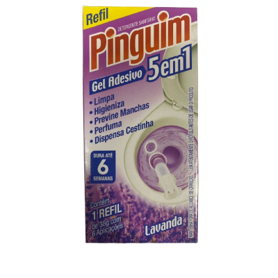 Gel Sanitário Pinguim 38G Lavanda Refil