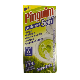 Gel Sanitário Pinguim 38G Capim-Limão Refil