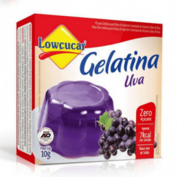 Gelatina Lowcucar Uva Zero Açúcar 10G