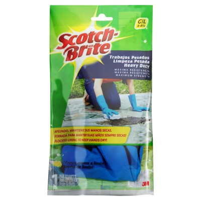 Luva Scotch Brite Limpeza Pesada Tamanho G Azul