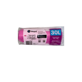 Saco Lixo Biopol 30L 20 Unidades Pink