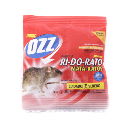 Raticida OZZ RI-DO-RATO 20G Amendoim