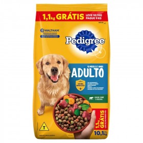 Ração Pedigree Leve 10,1KG Pague 9KG Carne e Vegetais