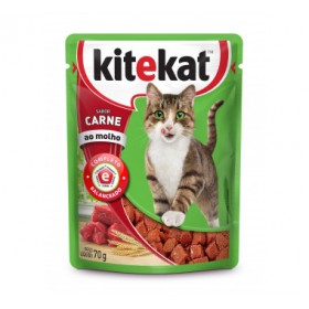 Ração Kit&Kat 70g Adulto Carne Sachê