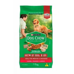 Ração Dog Chow 1KG XL Adulto Médios e Grandes