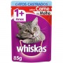 Ração Whiskas 85G Castrados Carne Sache