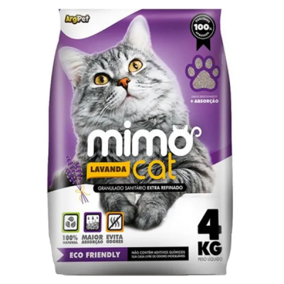 Areia Higiênica ArgiPet 4KG Mimocat Lavanda