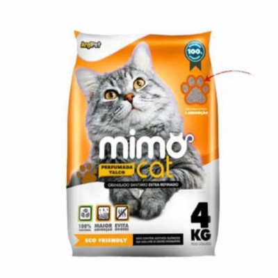 Areia Higiênica 4KG Mimocat Talco