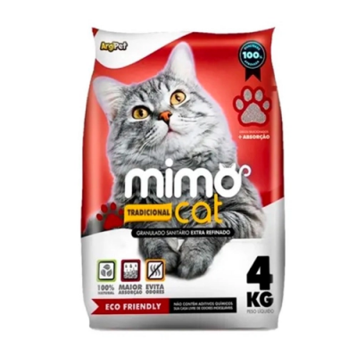 Areia Higiênica ArgiPet 4KG Mimocat Tradicional