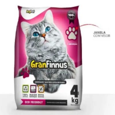 Areia Higiênica Argipet 4KG Mimocat Granfinnus