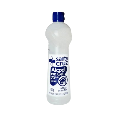 Álcool Gel Santa Cruz 500Ml 70