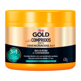 Creme Trat. Niely Gold 430G Compridos Fortes