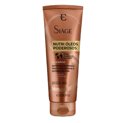 Shampoo Eudora Siage 250ML Nutri Oleos Poderosos