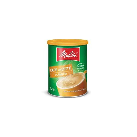 Café Com Leite Solúvel Clássico Melitta Lata 200G