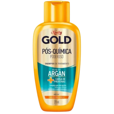 Shampoo Niely Gold 275ML Pós Química Oleo Argan