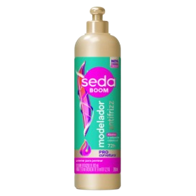 Creme Pent. Seda Boom 350ML Modelador Antifrizz