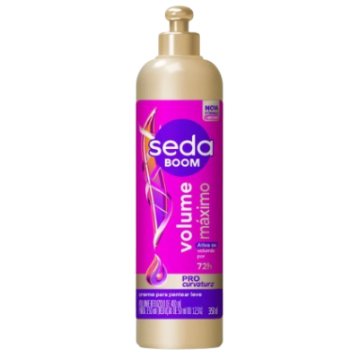 Creme Pent. Seda Boom 350ML Volume Máximo