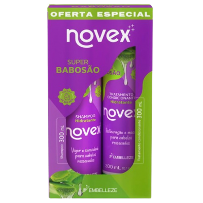 Kit Novex Sh + Cond. Super Babosão