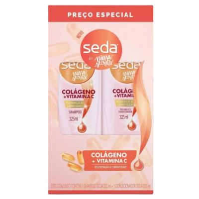 Kit Seda Sh + Cond. Colágeno + Vitamina C