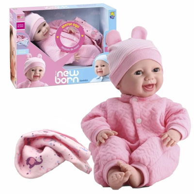 Brinq.Divertoys Boneca New Born Soninho