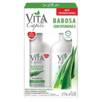 Kit Vita Capili Sh + Cond. Babosa + Vitamina E