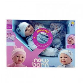 Brinq.Divertoys Boneco New Born Soninho