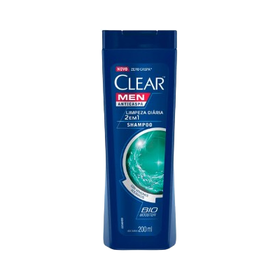 Shampoo Clear 200ML Anticaspa Limpeza Diária 2EM1