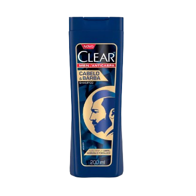 Shampoo Clear 200ML Anticaspa Cabelo Barba